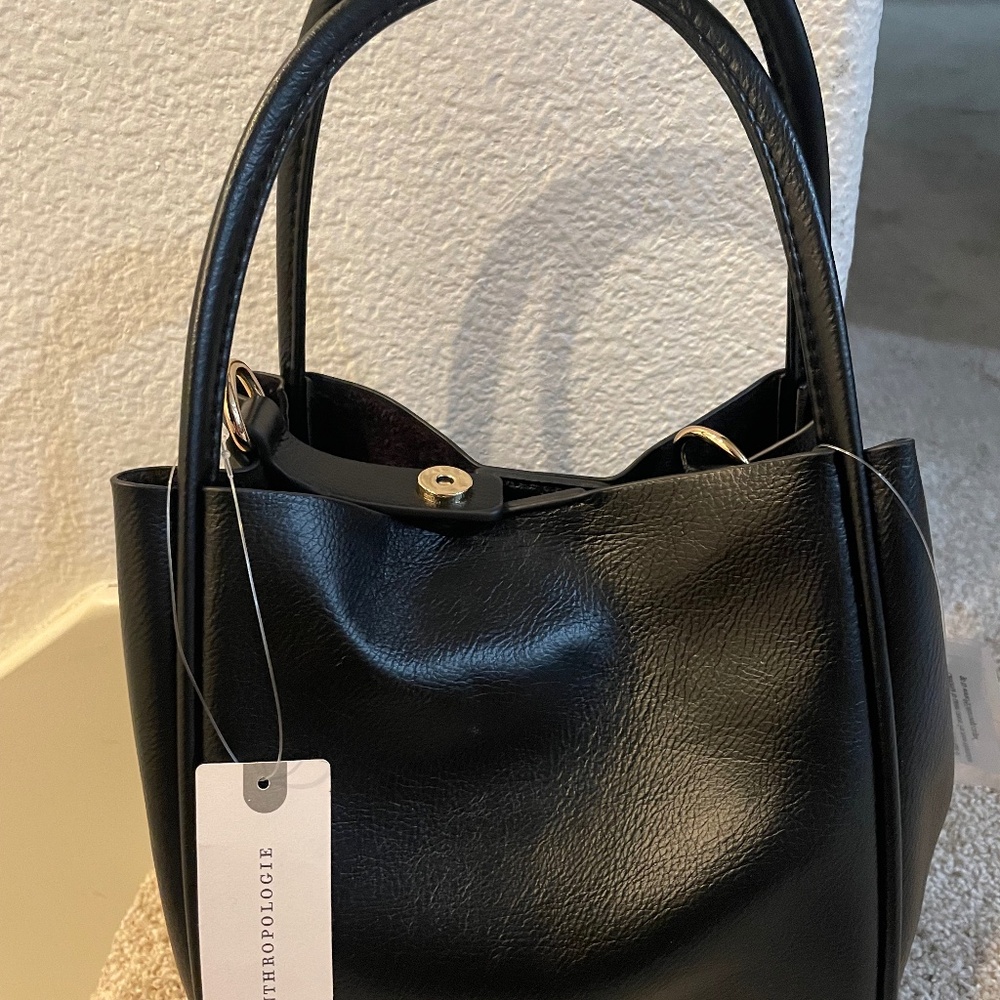 The Mini Hollace Tote Black Anthropologie